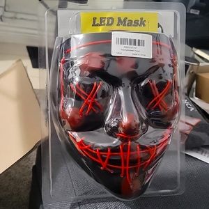 Red Halloween led mask